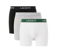 Boxer sportivi da uomo Lacoste Cotton Stretch Brief 3P - black/grey/white - Multicolore (M)