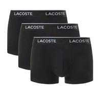 Boxer sportivi da uomo Lacoste Cotton Stretch Jersey 3P - black/black/black - Nero (M)