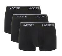 Boxer Lacoste Stretch Cotton Logo nero puro bianco (3 unità) - S