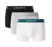 Boxer sportivi da uomo Lacoste Cotton Stretch Jersey 3P - black/grey/white - Multicolore (M)