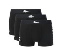 Boxer sportivi da uomo Lacoste Stretch Cotton 3P - black/black/black - Nero (L)
