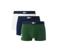Boxer sportivi da uomo Lacoste Stretch Cotton 3P - green/navy blue/white - Multicolore (XL)