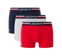 Boxer sportivi da uomo Lacoste Stretch Cotton 3P - multicolor - Multicolore (XL)