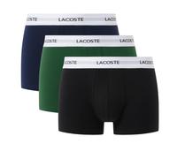 Boxer sportivi da uomo Lacoste Stretch Cotton Short 3P - black/green/navy blue - Multicolore (M)