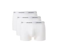 Boxer sportivi da uomo Lacoste Stretch Cotton Short 3P - white - Bianco (L)