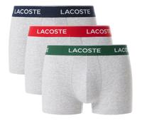 Boxer sportivi da uomo Lacoste Stretch Cotton Trunks 3P - Grigio (XL)