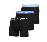 Nike - Elite Breathe - Confezione da 3 paia di boxer neri con fascia in vita nera, viola e grigia-Nero 52