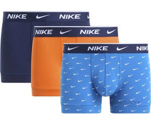 Boxer sportivi da uomo Nike Dri-Fit Essential Cotton Stretch Trunk 3P - blue/orange/dark blue - Multicolore (XL)