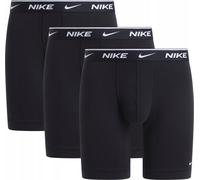 Boxer sportivi da uomo Nike Dri-Fit Essential Long Brief 3P - black/black/black - Nero (XXL)