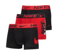 Boxer sportivi da uomo Nike Dri-Fit Essential Micro 3P - black/uni red/black uni red - Multicolore (M)