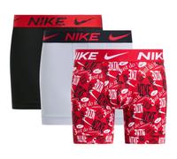 Boxer Nike Brief Logo rosso nero grigio (3 unità) - L