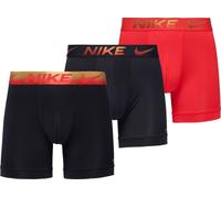 Boxer sportivi da uomo Nike Dri-Fit Essential Micro Brief 3P - university red/black/metallic gradient - Multicolore (S)