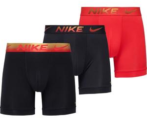 Boxer sportivi da uomo Nike Dri-Fit Essential Micro Brief 3P - university red/black/metallic gradient - Multicolore (S)