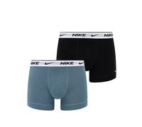 Boxer sportivi da uomo Nike Dri-Fit Everyday Cotton Stretch 2P - smokey blue/black/white - Multicolore (M)