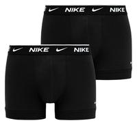 Boxer sportivi da uomo Nike Everyday Cotton Stretch Trunk 2P - Nero (S)
