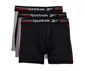 Boxer sportivi da uomo Reebok Mens Sports Trunk JARVIS 3P - black/grey marl/vector red - Nero (M)