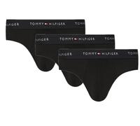 Boxer sportivi da uomo Tommy Hilfiger Signature Cotton Essentials Brief 3P - black/black/black - Nero (L)