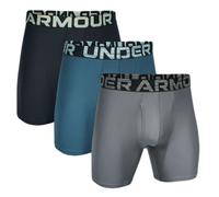 Boxer sportivi da uomo Under Armour Performance Tech 6in Boxerjock 3P - blue/grey/black - Blu, Nero, Grigio (L)