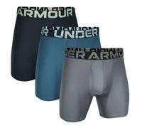 Boxer sportivi da uomo Under Armour Performance Tech 6in Boxerjock 3P - blue/grey/black - Blu, Nero, Grigio (XL)