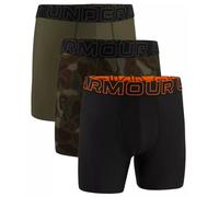 Boxer sportivi da uomo Under Armour Performance Tech 6in Boxerjock 3P - green/black/green - Multicolore (XL)