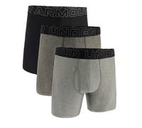 Boxer Under Arour Perf Tech 6in 3-Pack Grey M