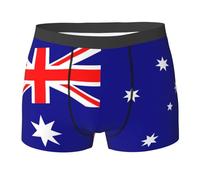 Boxer Uomo Australian Flag Mutande Intime Uomo | Trunk Uomo Athletic Traspirante Boxer da Uomo per Ufficio Casa Uso Quotidiano