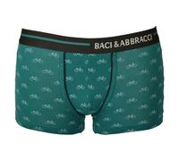 SG Boxer uomo BACI & ABBRACCI cotone elasticizzato elastico a vista con logo art