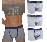 Boxer uomo bielastico 3 o 6 pezzi HENRY COTTON'S HC/BU/A3 Cotone intimo fantasia