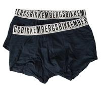 Bikkembergs Boxer Uomo Confezione 2 Boxer Cotone elesticizzato Elastico a Vista Underwear Articolo BKK1UTR01BI BI Pack Trunk, Navy, L