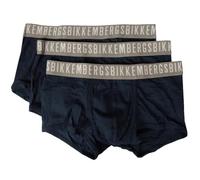 Boxer Uomo Bikkembergs Confezione 3 Boxer Elastico a Vista Cotone Elasticizzato Underwear Articolo BKK1UTR02TR Tri-Pack, Navy, M - EU M - US S - FR 3