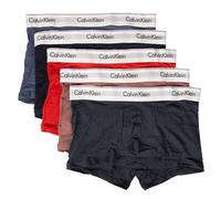 Calvin Klein Boxer Uomo CK Confezione 5 Pezzi Elastico a Vista Cotone Elasticizzato Articolo NB3774A, MVO Bl Ind, shrl, Pom rd, cap rs, spksy, Size L/in 36-38 / cm.91-97