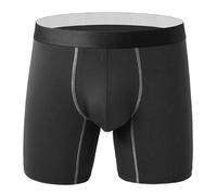 Boxer Uomo Cotone 100 per Cento - Box Uomo Borsa Intima da Uomo Confortevole Senza Cuciture Senza Cuciture Traspiranti a Vita Media da Ragazzo (Black XL)