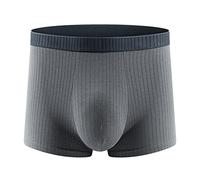 Boxer Uomo Cotone 100 per Cento, Mutande Uomo Boxer Elasticità Taglia Lavorazione Squisita Tessuto Morbido Pantaloncini Boxer Vita Bassa Boxer Uomo Cotone Larghi Pant Knickers per Tutti I Giorni
