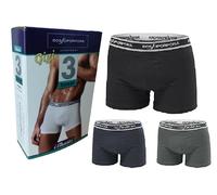ROSSOPORPORA 6 Boxer Uomo Gigi Assortito Cotone Mutande Blu Nero Grigio Cotone (M 48 IT)
