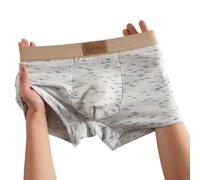Boxer Uomo Cotone Elasticizzato Punti Traspirante Boxer Uomo | Tessuto traspirante a maglia, ideale per il clima caldo e l'uso quotidiano prolungato(Blue XXL)