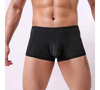 Boxer Uomo Cotone, Mutande da Uomo in Seta di Ghiaccio Sottili Confezione Senza Cuciture Traspiranti Ad Asciugatura Rapida Uomo Sexy Boxer Intimi da Uomo Dormire Quotidiano
