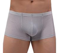Boxer Uomo Cotone, Mutande Uomo Boxer, Tinta Unita E Stampati in 100% Cotone Elasticizzato Mutande Uomo Intimo Maschile Senza Etichetta con Vola Aperta Boxer Uomo Senza Cuciture Briefs