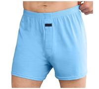 Boxer Uomo Cotone, Pantaloni da Uomo in Cotone Tinta Unita Modello Casual Comodo per Casa e Relax con Fodera Europea