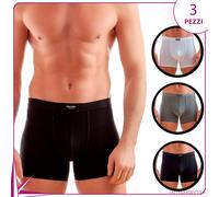 Boxer uomo Enrico coveri eb1002 in cotone bielastico 3 pz
