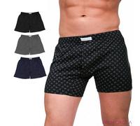 Boxer uomo in 100% cotone Rossoporpora 207 fantasia 3 pezzi