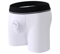 Boxer uomo in cotone con elegante pochette aperta e caratteristica cockring
