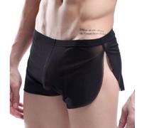 Boxer uomo intimo comodo rete pantaloncini spacco laterale tronchetti slip mutan