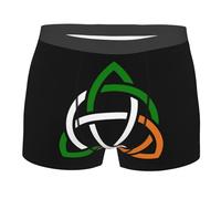 Boxer Uomo Morbido Boxer da Uomo Celti Trinity Knot Seamless Pantaloncini per L'Uso Quotidiano Uomini L