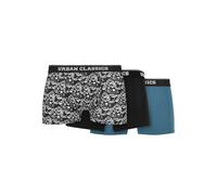 Urban Classics Organic Boxer Shorts 3-Pack Intimo, Dettaglio AOP/Black/Jasper, XXXL Uomo