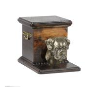 Boxer Urna non affrescata Urna di cremazione in legno per le ceneri del cane