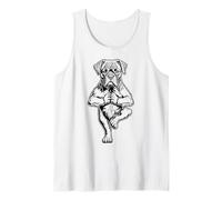 Boxer Yoga Cucciolo Cane Divertente Cane Albero Posa Vrikshasana Canotta