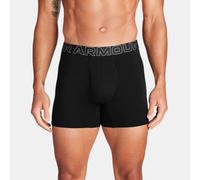 Boxerjock® Under Armour Performance Cotton da 15 cm (6") da uomo - Confezione da 3 Nero / Nero / Acciaio XL