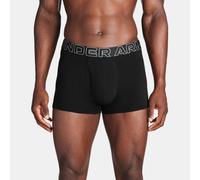 Boxerjock® Under Armour Performance Cotton da 8 cm (3") da uomo - Confezione da 3 Nero / Nero / Acciaio L
