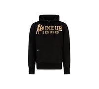 BOXEUR DES RUES Felpa Logo Nera E Oro con Cappuccio