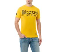 BOXEUR DES RUES® T-Shirt da Uomo Gialla (IT, Testo, M, Regular, Regular)